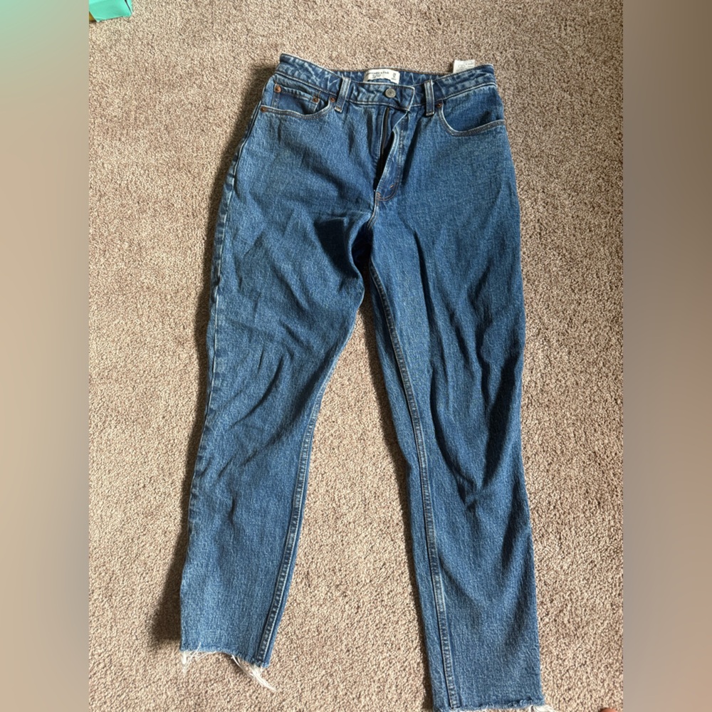 Abercrombie & Fitch The Skinny High Rise Blue Jeans- Curve Love